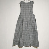 Kate Sheridan ケイトシェリダン 新品 POTTERY DRESS グレンチェック ノースリーブ ワンピース ブラック ホワイト レディース【中古】3-1224M∞