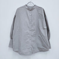 AMERI ASYMMETRICAL VEST WITH SHIRT アシンメトリーベスト セット サイズF ブラウス シャツ グレー オレンジ レディース アメリ【中古】4-0408M◎