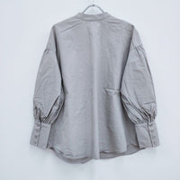 AMERI ASYMMETRICAL VEST WITH SHIRT アシンメトリーベスト セット サイズF ブラウス シャツ グレー オレンジ レディース アメリ【中古】4-0408M◎