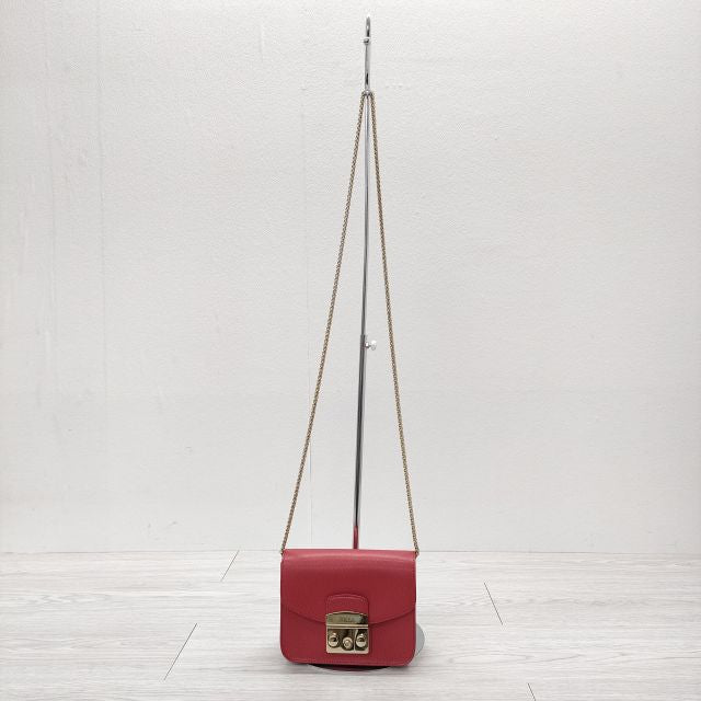 FURLA miss mimi バイカラーショルダー レッド ベージュ クーポン】フルラ FURLA 三つ折り財布 レディース 財布 ミニ財布