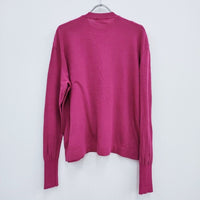 MEYAME 23SS COTTON KNIT LONG SLEEVE TEE 定価17600円 サイズFREE ニット パープル レディース メヤメ【中古】4-0408M◎