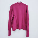 MEYAME 23SS COTTON KNIT LONG SLEEVE TEE 定価17600円 サイズFREE ニット パープル レディース メヤメ【中古】4-0408M◎