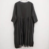 H+HANNOH WESSEL Dionne DRESS ギャザーワンピース 定価38500円 サイズ38 ブラック レディース エイチプラスハノーウェーゼル【中古】4-0217M♪