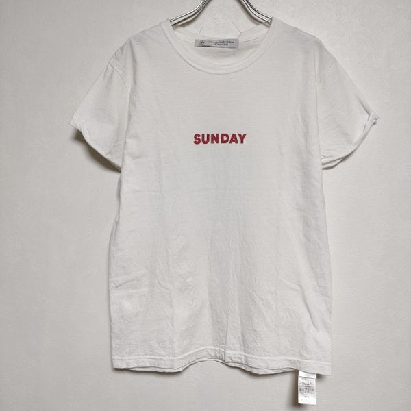 JOURNAL STANDARD LUXE SUNDAY 半袖Ｔシャツ カットソー ホワイト レディース ジャーナルスタンダード ラックス【中古】4-0605S∞