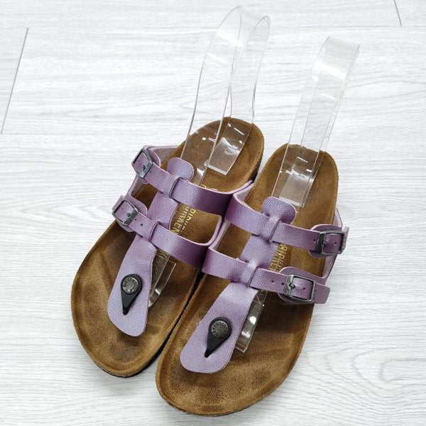 BIRKENSTOCK Sparta サイズ37 24cm 幅狭 サンダル パープル レディース ビルケンシュトック【中古】4-0508S◎