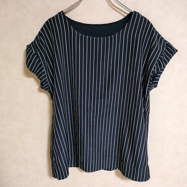 お値下げ✨green label relaxing スーツ ネイビー ストライプ 美品 グリーンレーベルリラクシング ビジネススーツ ネイビー
