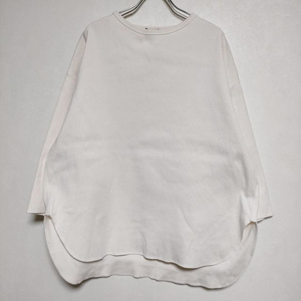 YLEVE CTN RIB P/O BIG 定価20900円 長袖Ｔシャツ カットソー ロンＴ 22AW オフホワイト系 レディース イレーヴ【中古】4-0415M∞