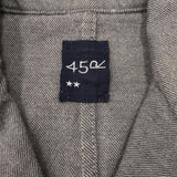 45R/45rpm ウールサージの908ヨットマンジャケット 定価80300円 サイズ2 ダブルボタン テーラードジャケット グレー レディース フォーティーファイブアールピーエム【中古】3-1226T◎