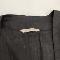 fog linen work あっこたん キナル 羽織 ローブ ボタンレス ロング カーディガン ブラック レディース フォグリネンワーク【中古】4-0322M♪