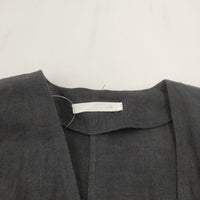 vie evam eva dolman robe ドルマンローブ V191T902 リネン コート チャコールグレー レディース ヴィー エヴァムエヴァ【中古】3-1225T☆