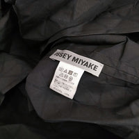 ISSEY MIYAKE トライアングルピースプリント ドルマン サイズ2 ブラウス シャツ ブラック レディース イッセイミヤケ【中古】4-0108M♪