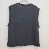 MHL. ROUGH COTTON LINEN コットンリネンベスト 595-3161502 サイズ2 ベスト 23SS ブルーグレー レディース エムエイチエル【中古】4-0108M♪