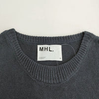 MHL. ROUGH COTTON LINEN コットンリネンベスト 595-3161502 サイズ2 ベスト 23SS ブルーグレー レディース エムエイチエル【中古】4-0108M♪