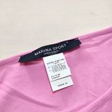 MARINA RINALDI MARINA SPORT ストレッチ サイズXL 半袖Ｔシャツ カットソー ピンク レディース マリナリナルディ【中古】4-0507S△