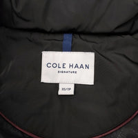 COLE HAAN TAFFETA DOWN JKT フード付き サイズXS ダウンジャケット ブラック レディース コールハーン【中古】4-0111T◎