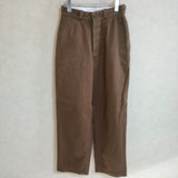 LENO & CO. CHINO TROUSERS チノトラウザー サイズ01 チノパンツ ブラウン レディース リノ【中古】4-0214G△