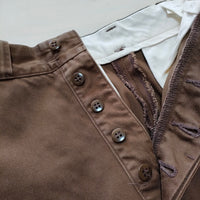 LENO & CO. CHINO TROUSERS チノトラウザー サイズ01 チノパンツ ブラウン レディース リノ【中古】4-0214G△