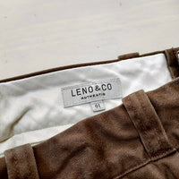 LENO & CO. CHINO TROUSERS チノトラウザー サイズ01 チノパンツ ブラウン レディース リノ【中古】4-0214G△