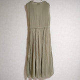 Spick and Span CP CHADES Julia Dress シルク混 ノースリーブ サイズF ワンピース カーキ レディース スピックアンドスパン【中古】4-0507S△