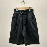 LENO 22SS DOUBLE BELTED GURKHA SHORT TROUSERS 定価23100円 サイズ2 ショートパンツ ハーフパンツ ショーツ ネイビー レディース リノ【中古】4-0612S☆