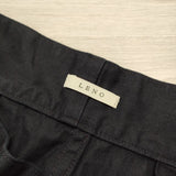 LENO 22SS DOUBLE BELTED GURKHA SHORT TROUSERS 定価23100円 サイズ2 ショートパンツ ハーフパンツ ショーツ ネイビー レディース リノ【中古】4-0612S☆