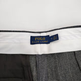 POLO RALPH LAUREN ウール カシミヤ混 ストライプ サイズ10 パンツ グレー レディース ポロ・ラルフローレン【中古】4-0206T♪