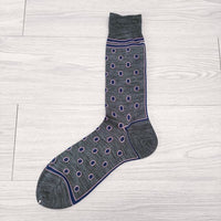 ANTIPAST 新品 ポルカドット POLKA DOT ソックス 靴下 グレー ピンク レディース アンティパスト【中古】4-1109T◎