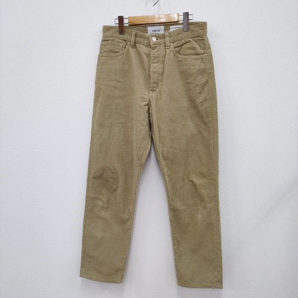 YAECA WIDE TAPERED CORDUROY PANTS コーデュロイパンツ 定価22000円 10-CD パンツ ベージュ BEIGE レディース ヤエカ【中古】4-0206T◎