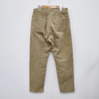 YAECA WIDE TAPERED CORDUROY PANTS コーデュロイパンツ 定価22000円 10-CD パンツ ベージュ BEIGE レディース ヤエカ【中古】4-0206T◎