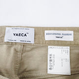 YAECA WIDE TAPERED CORDUROY PANTS コーデュロイパンツ 定価22000円 10-CD パンツ ベージュ BEIGE レディース ヤエカ【中古】4-0206T◎