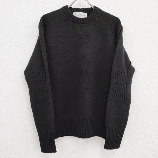 R&D.M.Co- 未使用品 KNIT PULLOVER 定価41800円 ニットプルオーバー セーター no.5863 ニット ブラック オールドマンズテーラー【中古】4-0202T♪