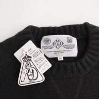 R&D.M.Co- 未使用品 KNIT PULLOVER 定価41800円 ニットプルオーバー セーター no.5863 ニット ブラック オールドマンズテーラー【中古】4-0202T♪