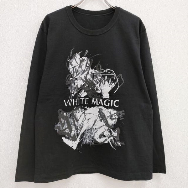 s'yte Yohji Yamamoto 久米繊維 white magic um-t06-006 長袖Ｔシャツ カットソー ロンＴ ブラック サイトヨウジヤマモト【中古】4-0213M♪