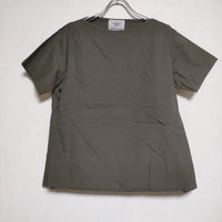 YAECA write 98112 WRAP BLOUSE ラップ ブラウス シャツ チャコールグレー レディース ヤエカ【中古】4-0519S∞