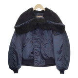 LENO N-2B JACKET フライトジャケット 定価85800円 サイズ1 H2202-JK006 ブルゾン ネイビー ブラック ユニセックス リノ【中古】4-1115A◆