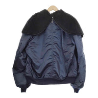 LENO N-2B JACKET フライトジャケット 定価85800円 サイズ1 H2202-JK006 ブルゾン ネイビー ブラック ユニセックス リノ【中古】4-1115A◆