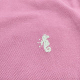 45R/45rpm スーピマカノコの33色908ローファーポロ 定価19800円 コットン サイズ2 ポロシャツ ピンク レディース フォーティーファイブアールピーエム【中古】4-0509S◎