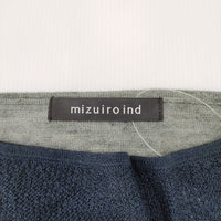 mizuiro-ind アクリルウール ニット ネイビー グレー レディース ミズイロインド【中古】4-0212T◎