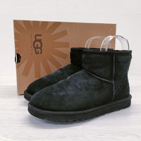 UGG クラシックミニ ムートンブーツ サイズ23cm 5854 ブーツ ブラック レディース アグ【中古】4-1118T◎