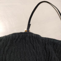 ROKU 6 BEAUTY&YOUTH COTTON BARE TOP ALL IN ONE オールインワン 定価33000円 ワンピース ブラック レディース ロクビューティアンドユース【中古】4-0315S△
