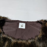 ROKU 6 BEAUTY&YOUTH FAKE FUR VEST 定価33000円 フェイクファー ベスト ブラウン レディース ロクビューティアンドユース【中古】4-1114T∞