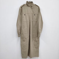 ROKU 6 BEAUTY&YOUTH COTTON KARSEY DRESS 定価27500円 36 ワンピース ベージュ レディース ロクビューティアンドユース【中古】4-0322M♪