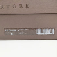 SARTORE SR3600 ジョッキーブーツ レザーロングブーツ サイズ36 イタリア製 ブーツ ブラウン レディース サルトル【中古】4-1128T◎