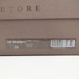 SARTORE SR3600 ジョッキーブーツ レザーロングブーツ サイズ36 イタリア製 ブーツ ブラウン レディース サルトル【中古】4-1128T◎