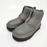 UGG Neumel Platform Zip サイズ23cm 1120731 レザーシープスキン ブーツ カーキ レディース アグ【中古】4-1128A◎