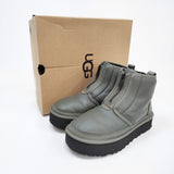 UGG Neumel Platform Zip サイズ23cm 1120731 レザーシープスキン ブーツ カーキ レディース アグ【中古】4-1128A◎