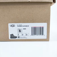 UGG Neumel Platform Zip サイズ23cm 1120731 レザーシープスキン ブーツ カーキ レディース アグ【中古】4-1128A◎