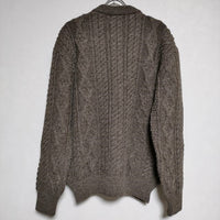 veritecoeur/Kerry Woollen Mills aran VCK-231 ニット カーディガン ブラウン レディース ヴェリテクール/ケリーウーレンミルズ【中古】4-0922T∞