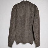 veritecoeur/Kerry Woollen Mills aran VCK-231 ニット カーディガン ブラウン レディース ヴェリテクール/ケリーウーレンミルズ【中古】4-0922T∞