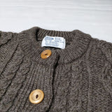 veritecoeur/Kerry Woollen Mills aran VCK-231 ニット カーディガン ブラウン レディース ヴェリテクール/ケリーウーレンミルズ【中古】4-0922T∞